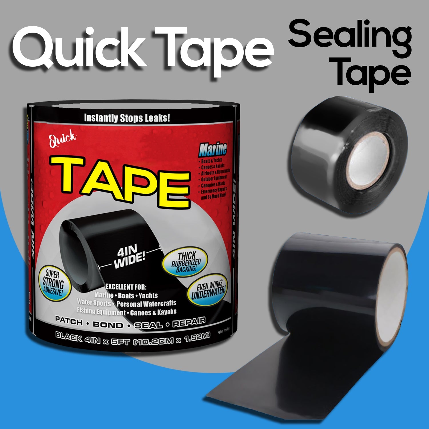 Waterproof leak-proof tape for sealing and repairs. Waterproof leak-proof tape for sealing and repairs.